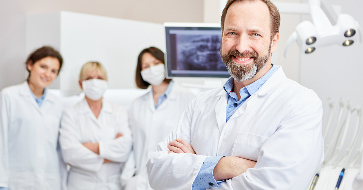 A team of local dentists with a wonderful new website allowing them to market their dental practice online.