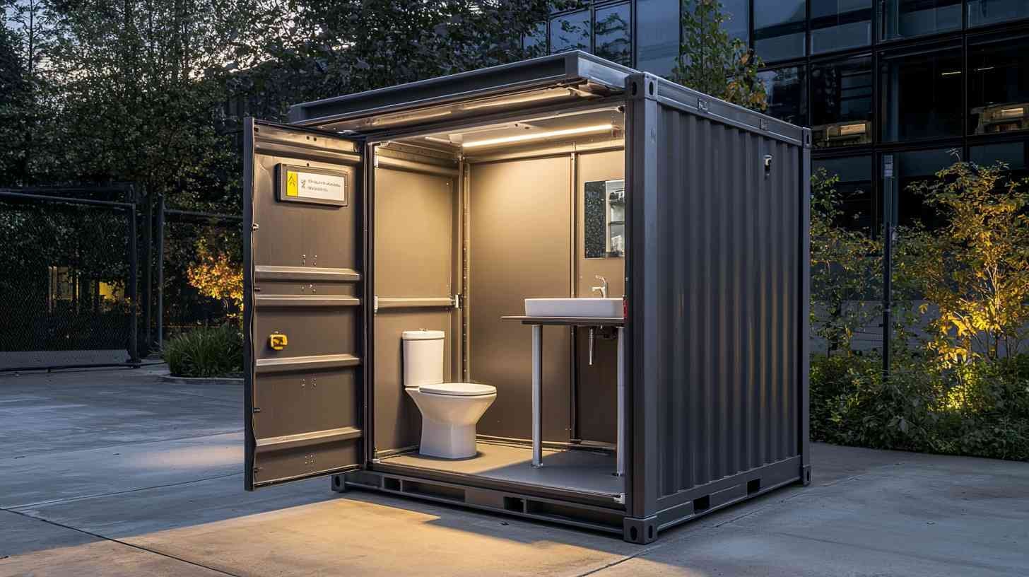 Portable toilet cabins