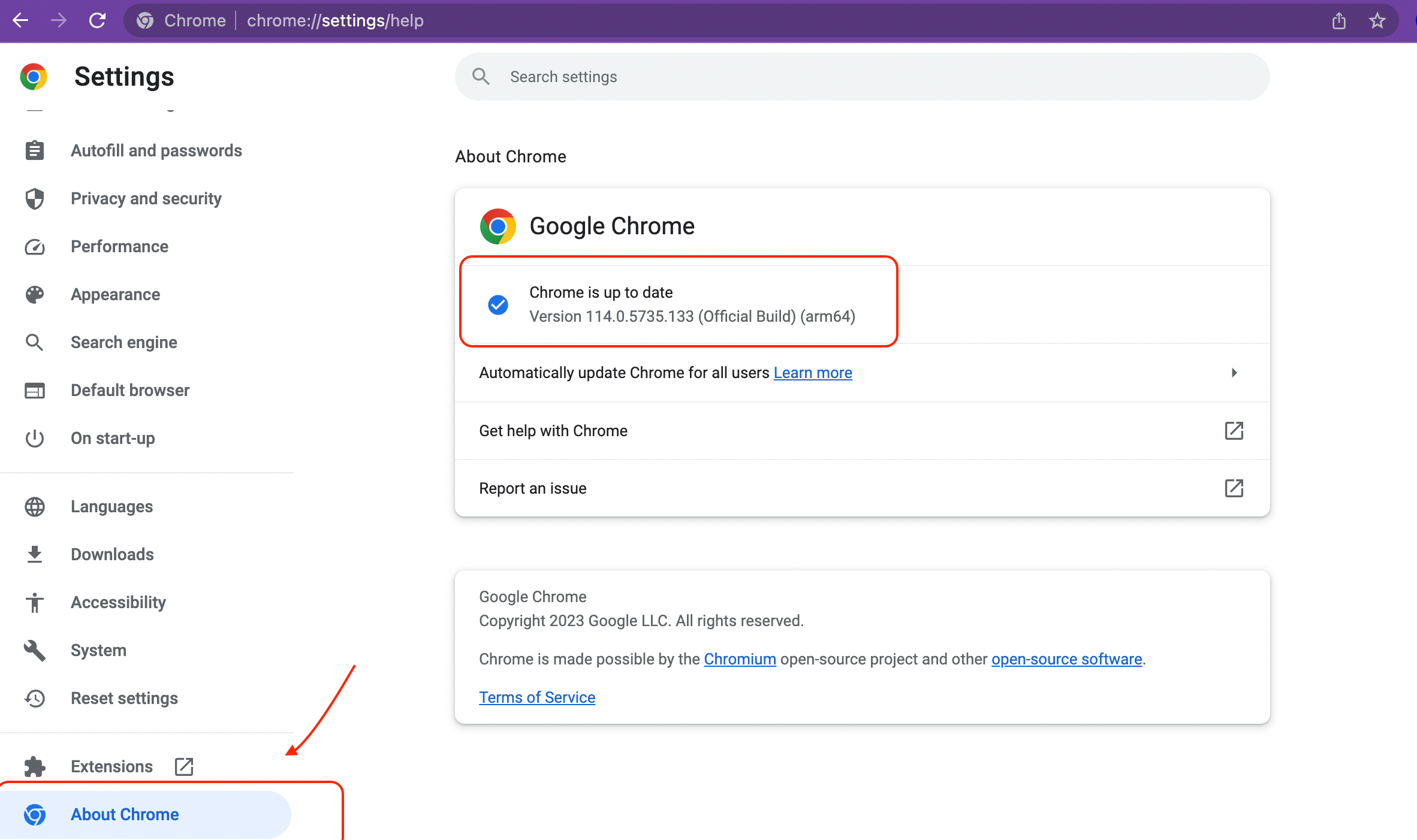 Update Google Chrome | ssl error 