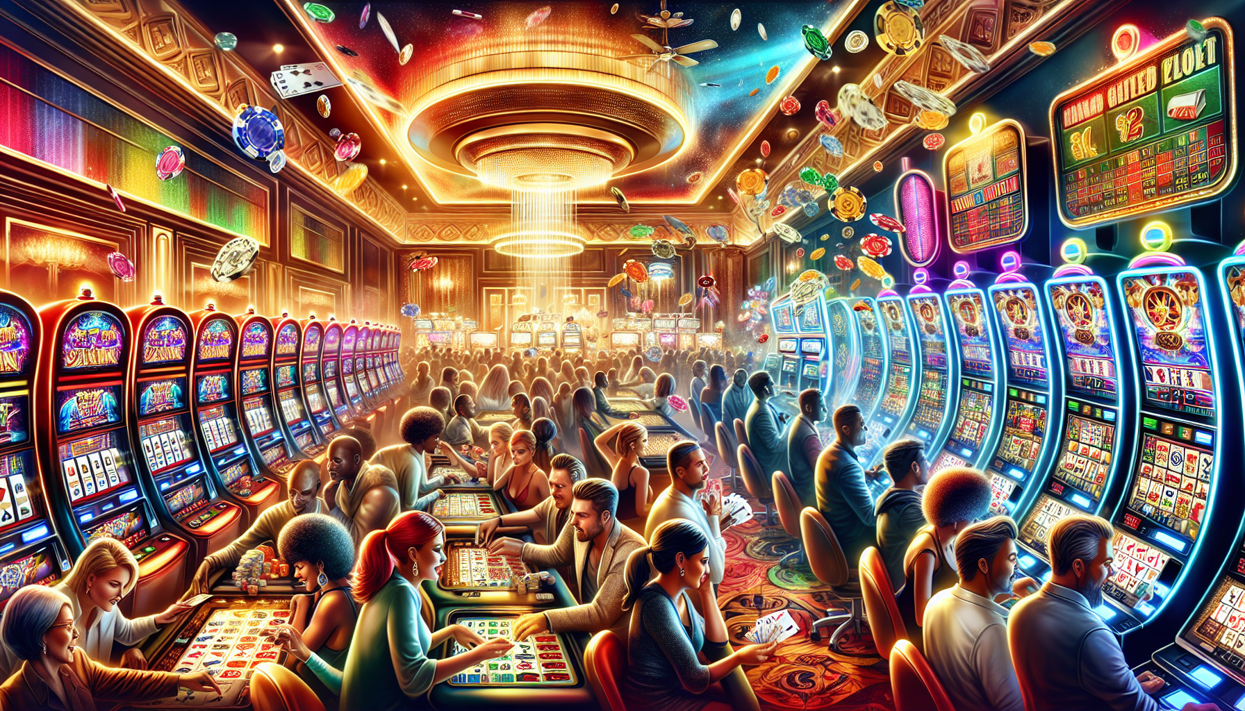 Casino games illustration