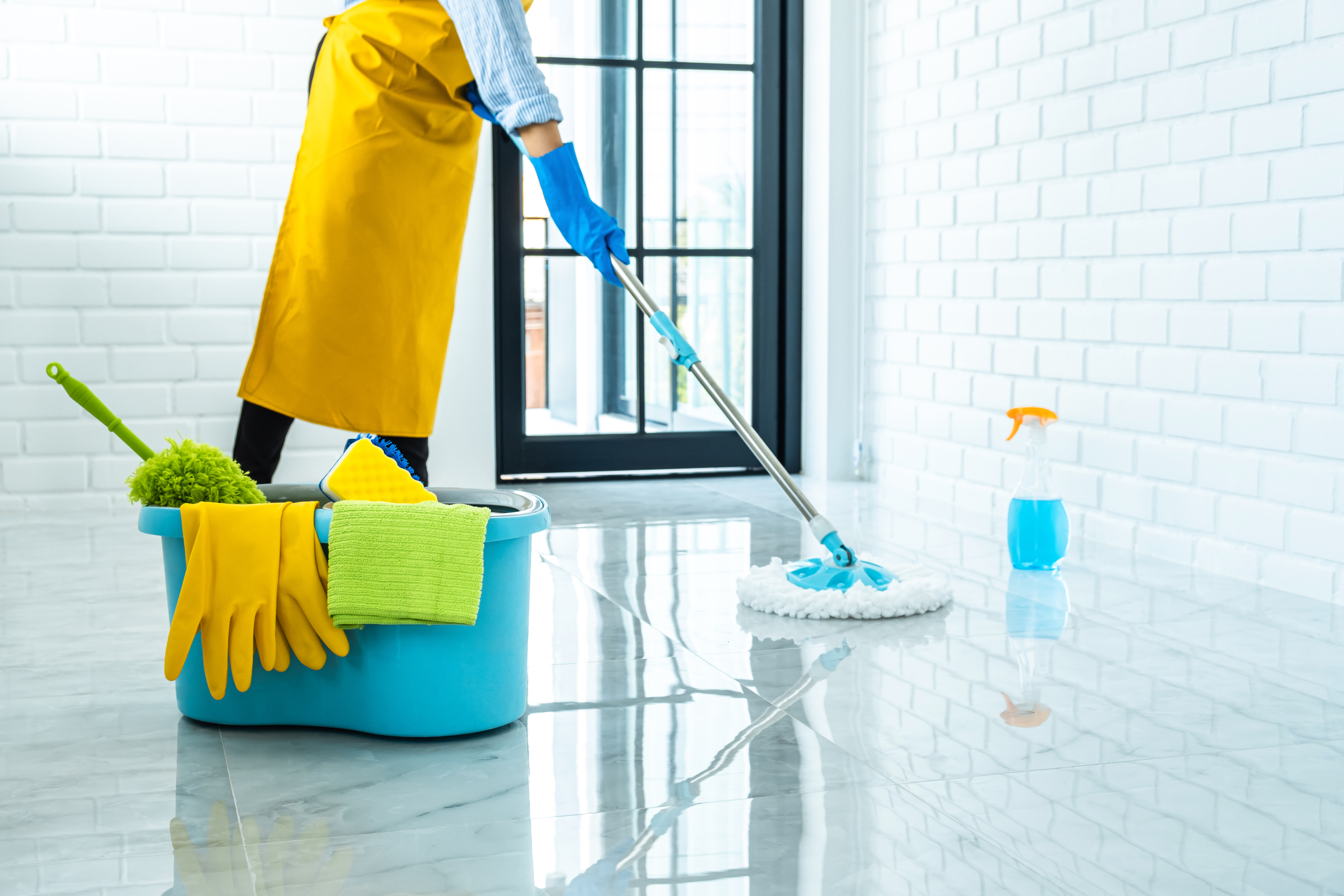 A thorough disinfection of the floor and surfaces should be practised to reduce the viral load.