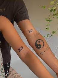 222 Angel Number Tattoo [ Small Tattoo Ideas ] | Number tattoos, Small  tattoos, Tattoos