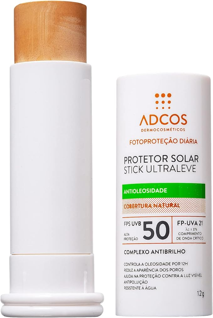 Protetor solar antioleosidade em stick da Adcos. Fonte da imagem: site oficial da marca. 