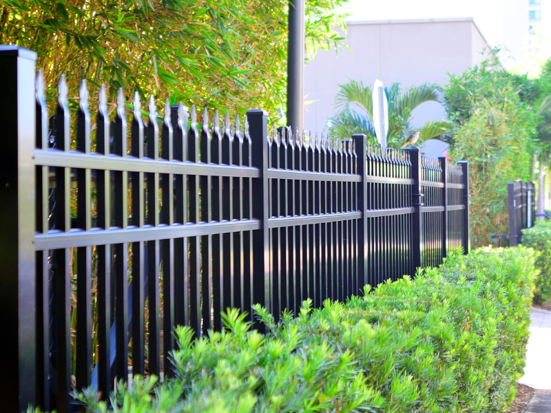 An image showing a well-maintained commercial fence in Phoenix.