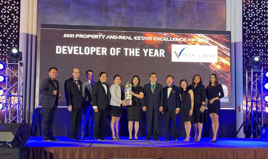 Vista Land received the award for 2021 Outstanding Developer under Resort Category by FIABCI-Philippines