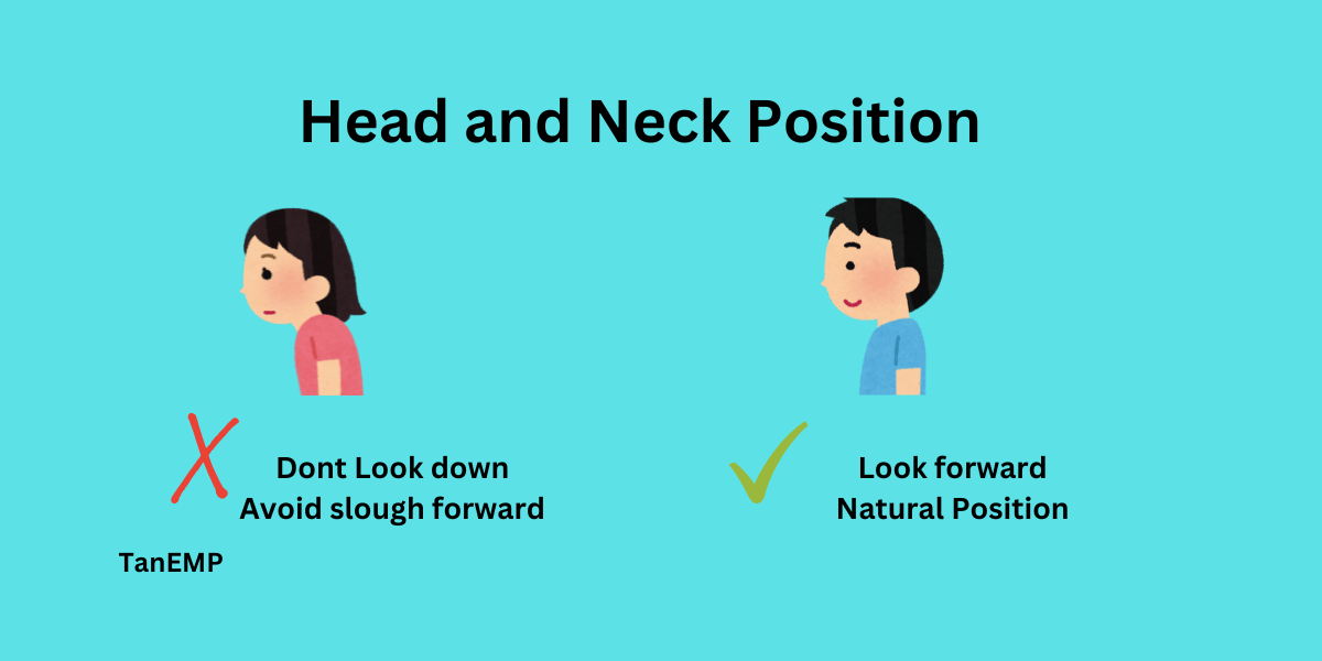 head and neck position for runners