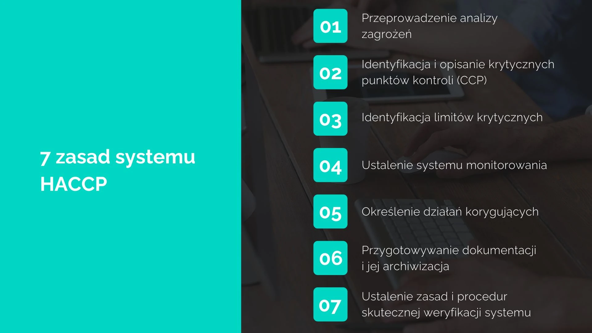 Instrukcja HACCP - 7 zasad systemu HACCP