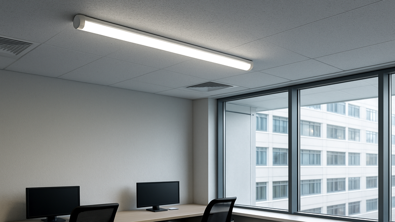 Light tube used in office to provide light while using small amount of energy 