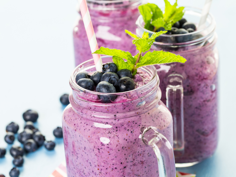 blueberry smoothie in 7 day weight loss smoothie diet plan