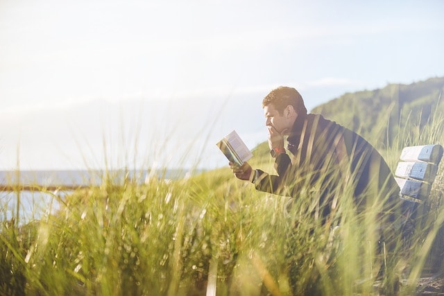 man, bench, grass, reading, alone, book, reading a book, leisure, read, solitude, solitary, outdoors, nature, reading, reading, reading, reading, reading, alone, book, read