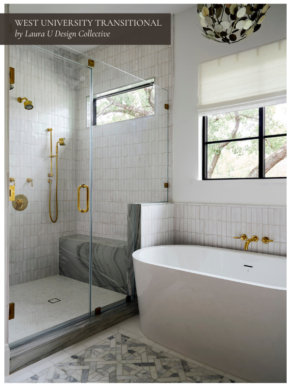 West University Transitional Project from Laura U Design Collective bath