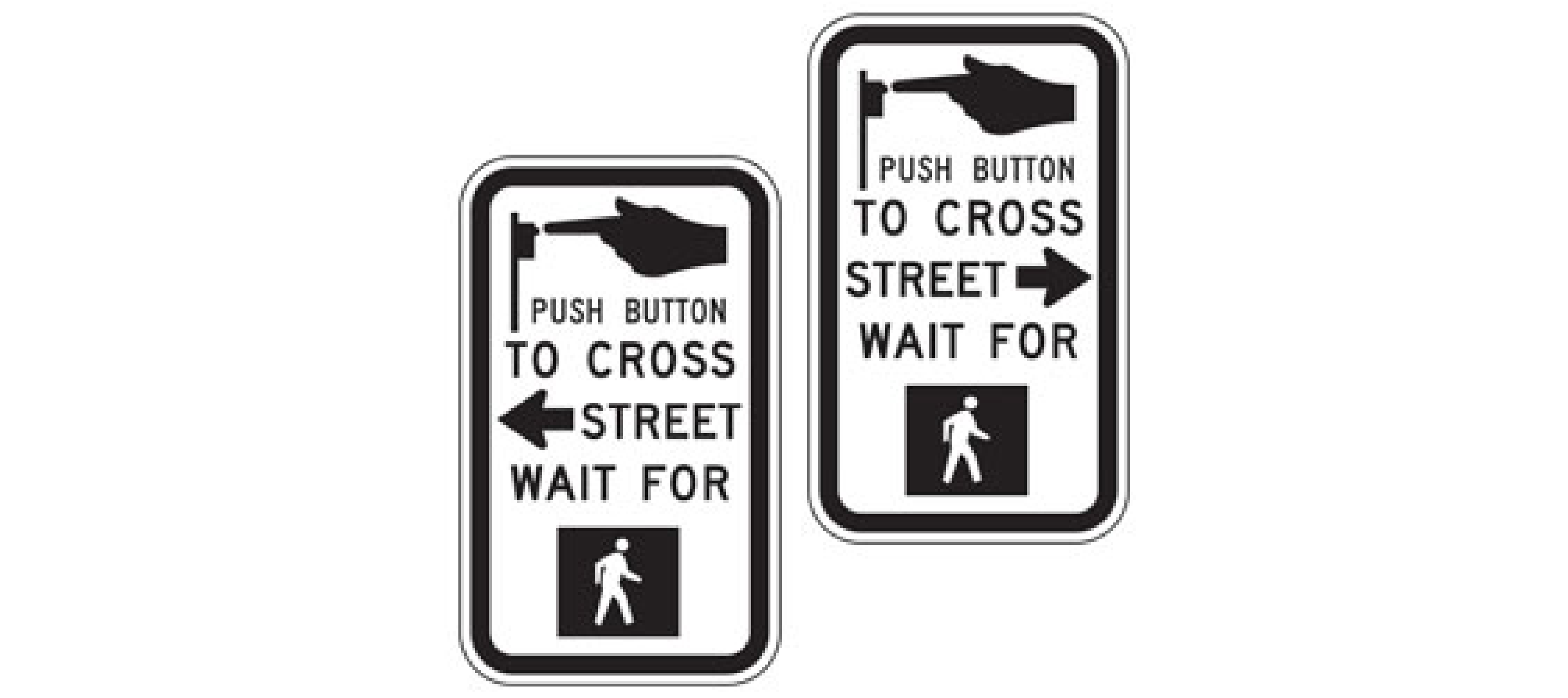 "Please Press Button for Fish" Crosswalk Sign