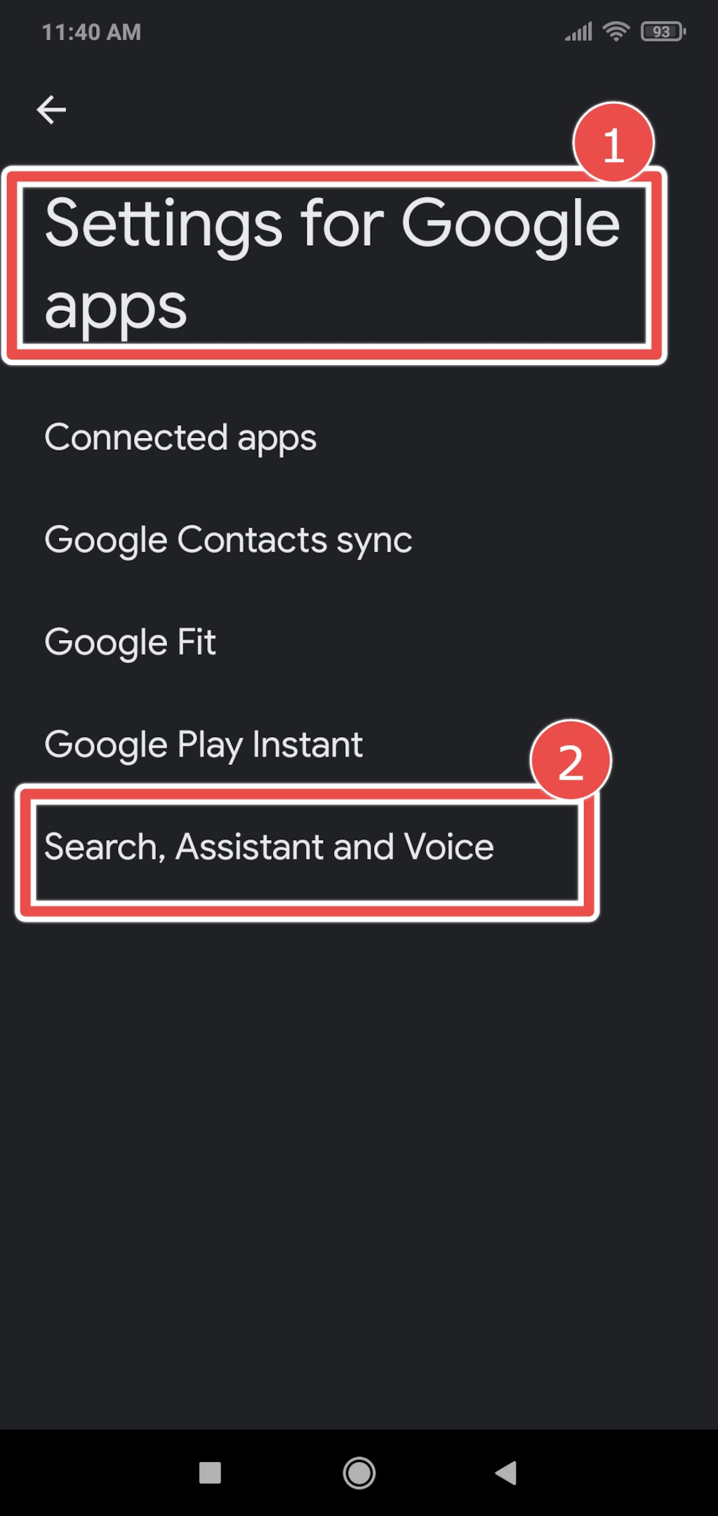 turn off light settings search assistant voice