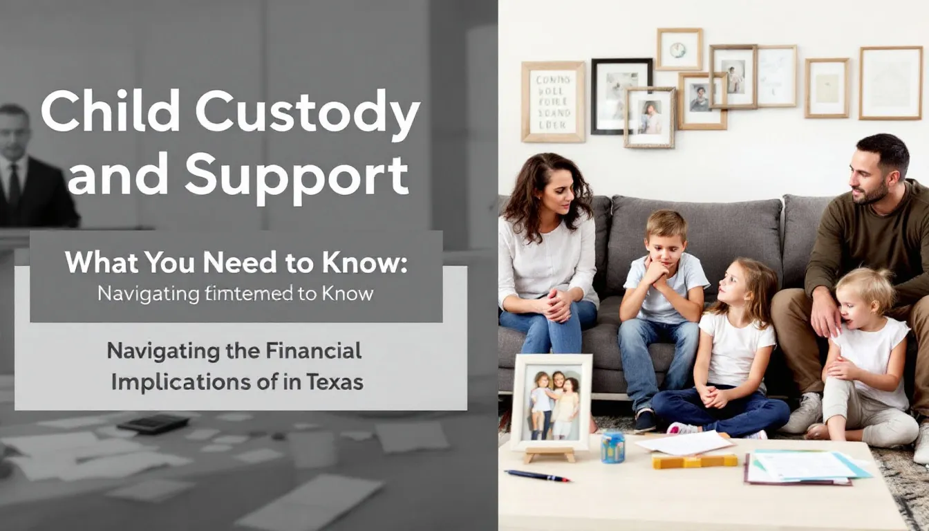 The financial implications of child custody and support during the divorce process.