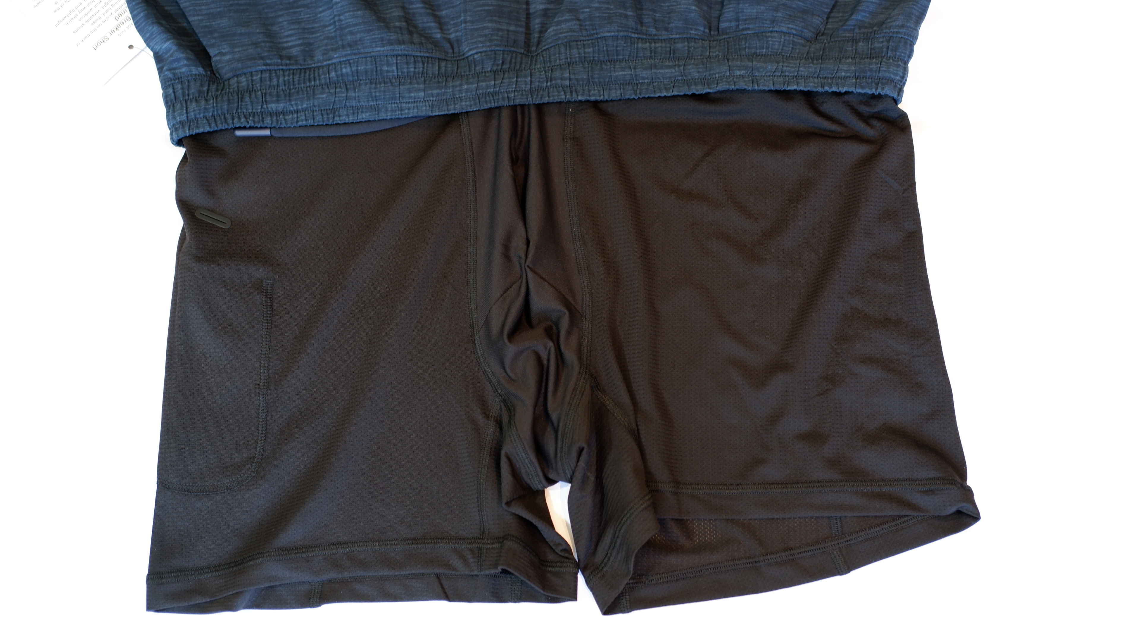 New Lululemon Men's Surge Short Sz Large 7 Black With Tag