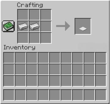 Iron or Heavy Weighted Pressure Plate Minecraft