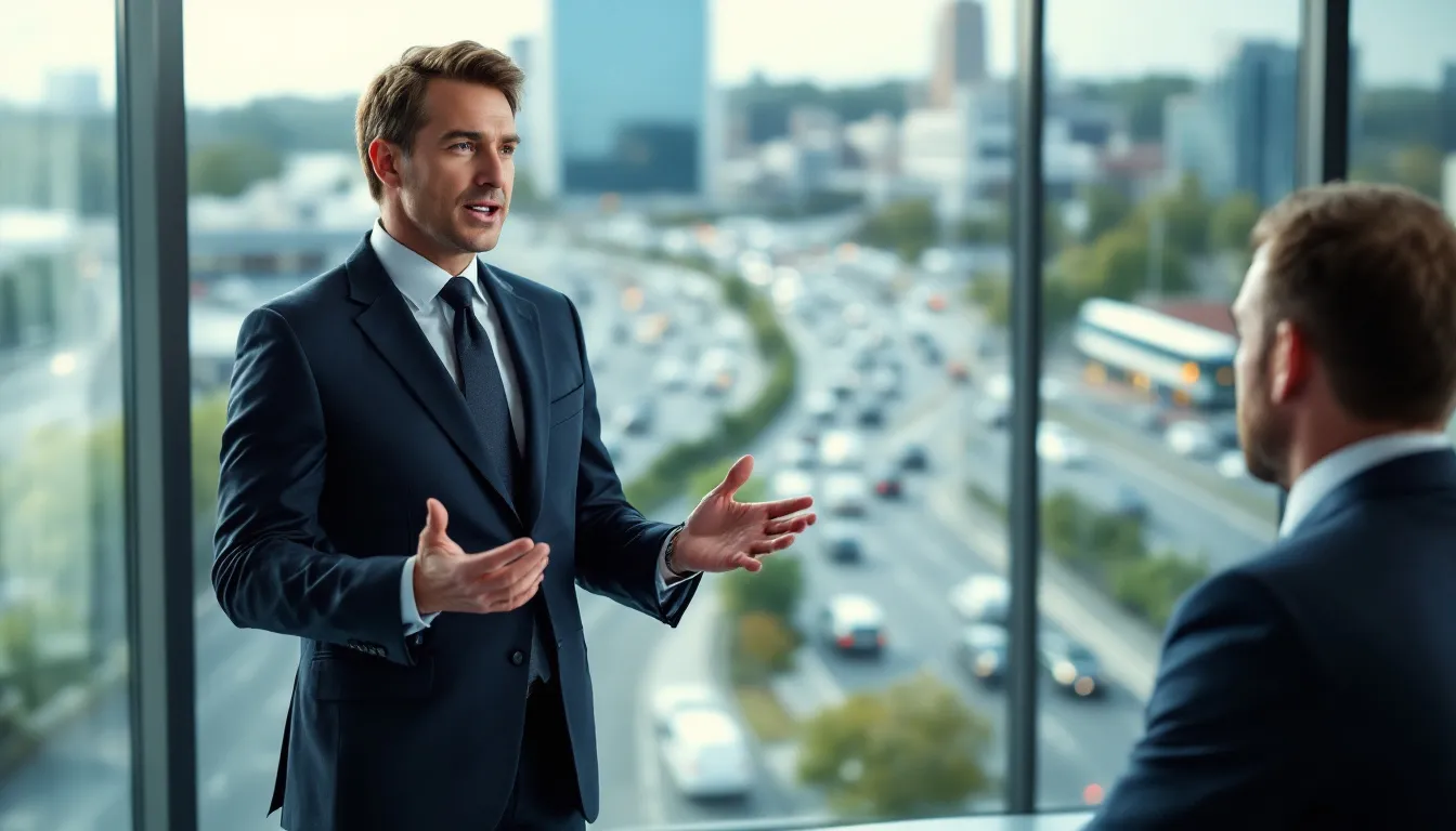 An attorney explaining North Carolina DMV rules to a client.