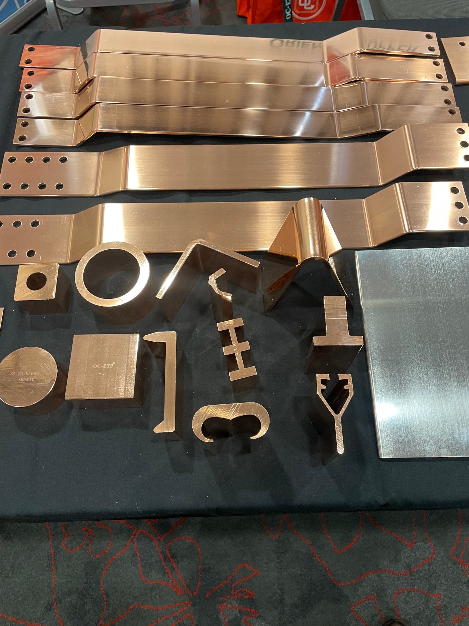 fabricated copper flat bar and profiles