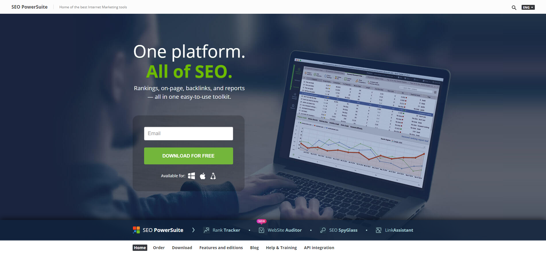 seopowersuite homepage