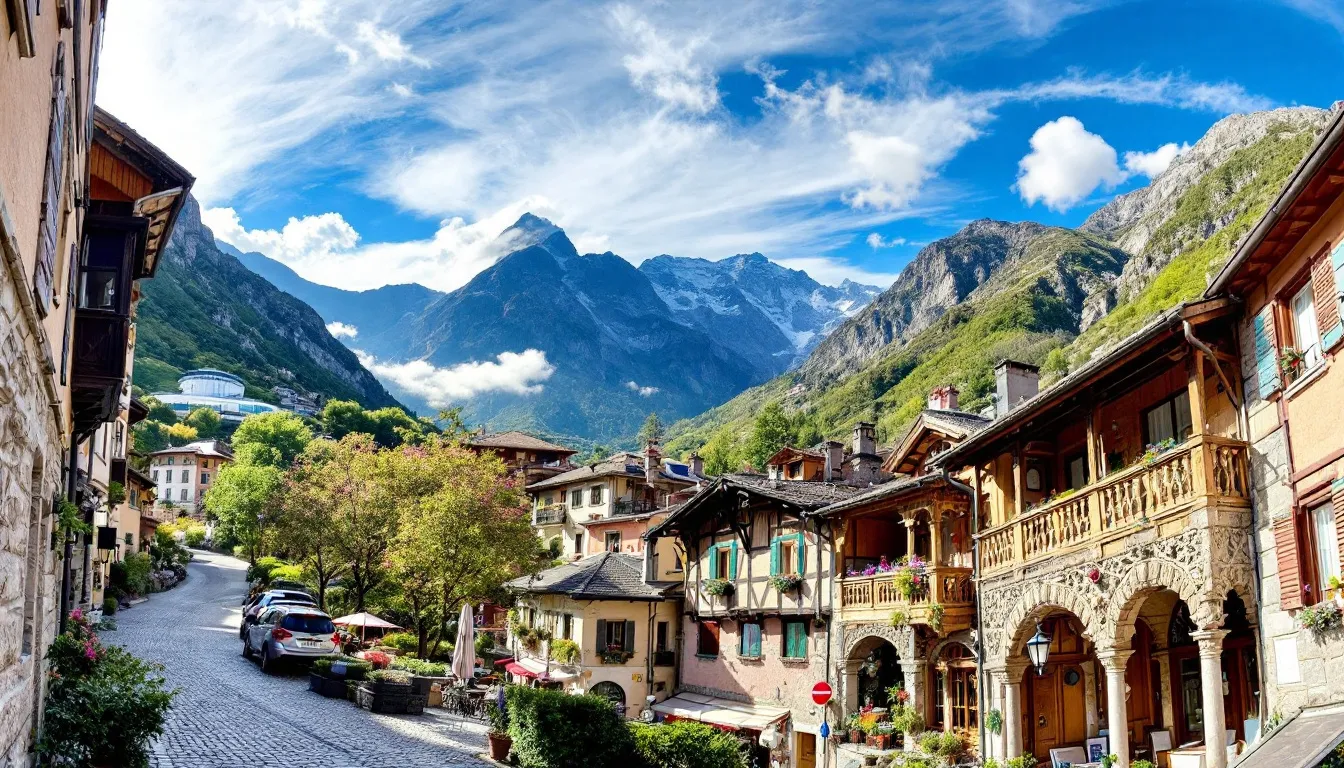 A scenic view of Andorra la Vella, showcasing its mountainous backdrop.