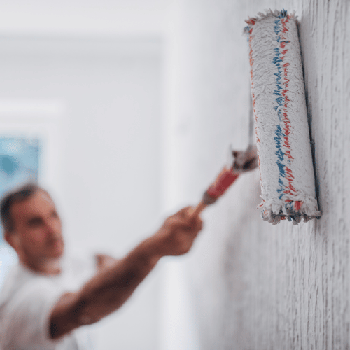 painting a wall