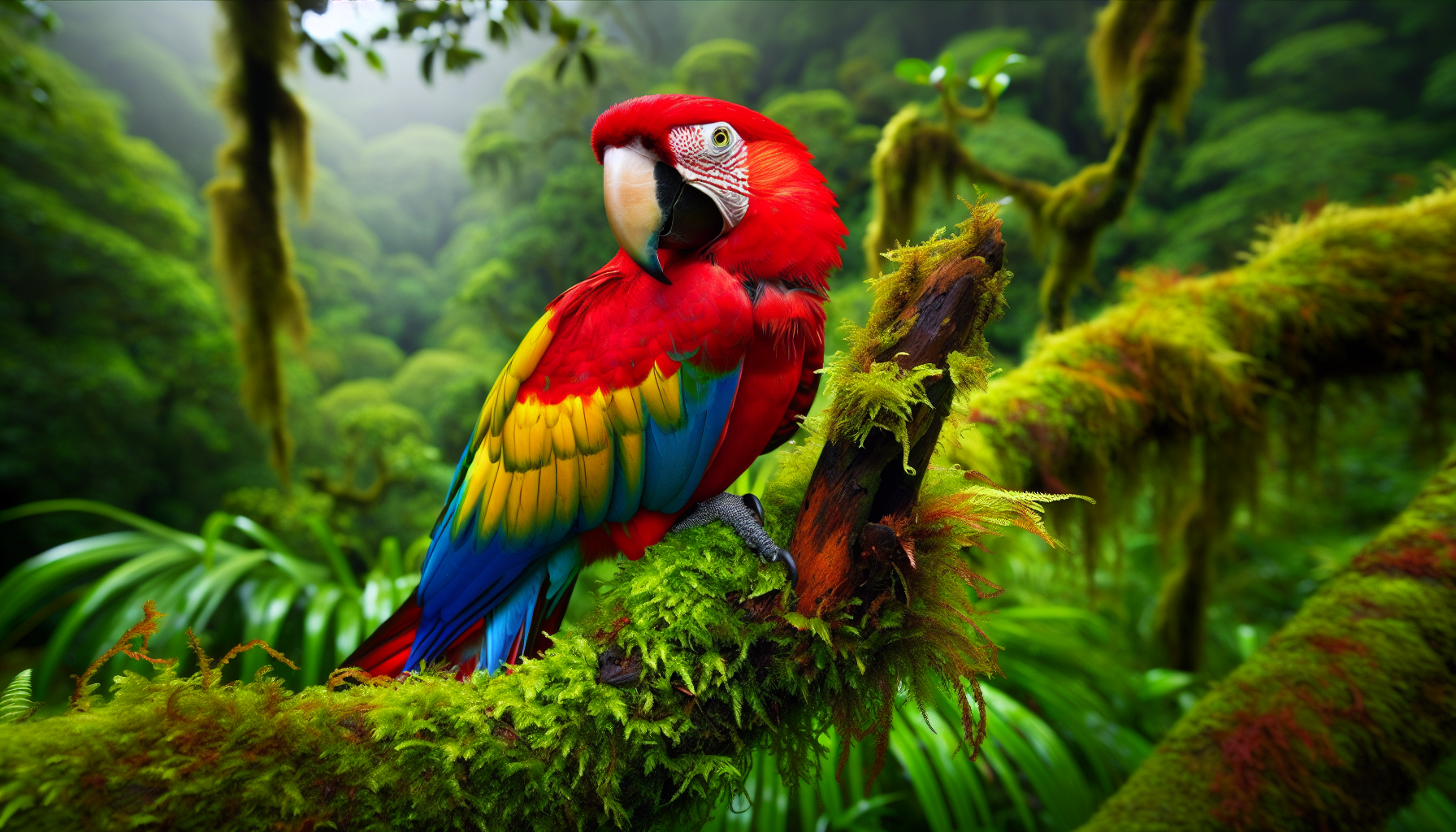 Scarlet Macaw in Corcovado National Park
