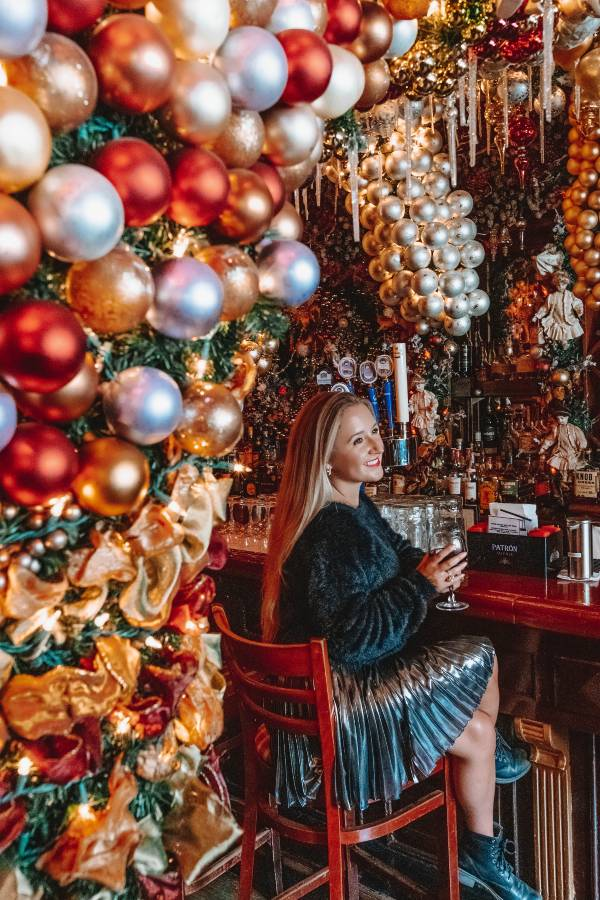 Essential NY Thanksgiving Things To Do Guide 13 Rolfs NYC Christmas Bar, USA