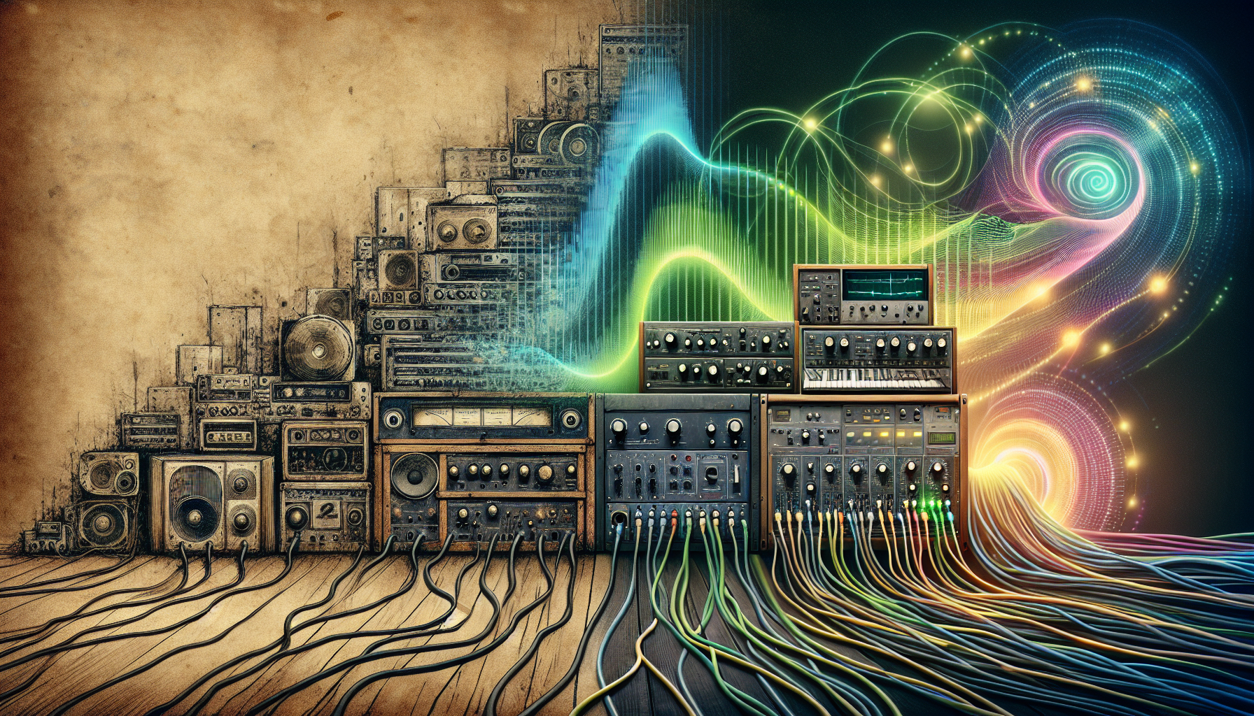 Evolution of psytrance from analog to digital soundscapes