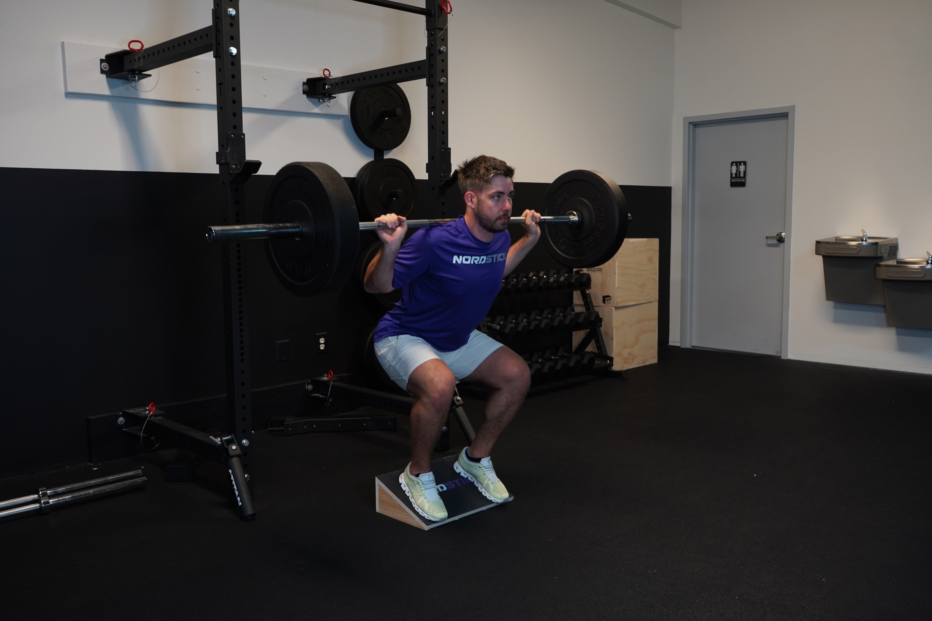 Barbell squats is one of the most effective slant board exercises. Another slant board exercise you can do is the rear foot elevated deadlift, which can also be done with a barbell.