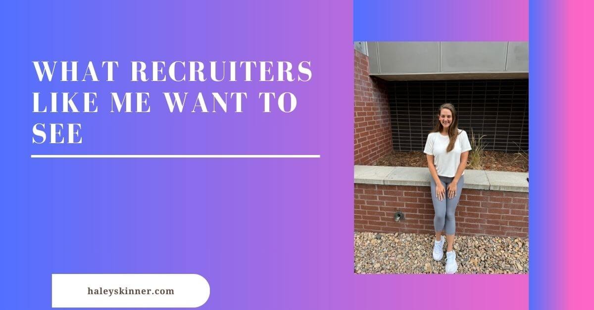 Haley Skinner Professional Experience for entry-level candidates with relevant accomplishments
