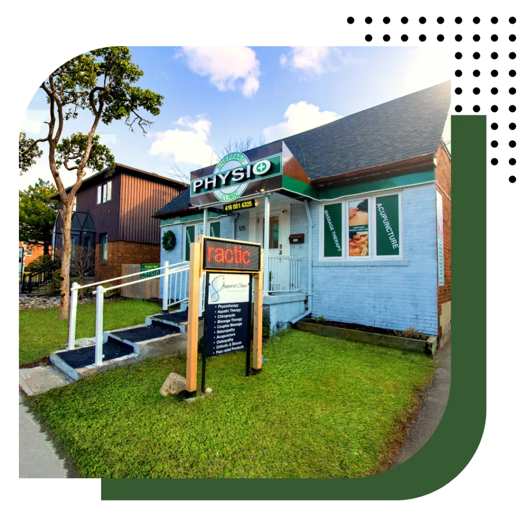 The exterior of a conveniently located acupuncture clinic in North York.