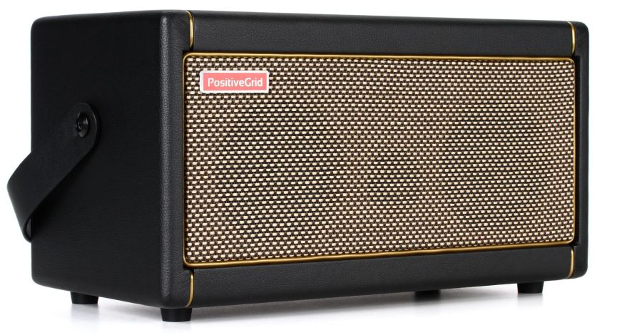 A Positive Grid Spark 40 amp on a white background.