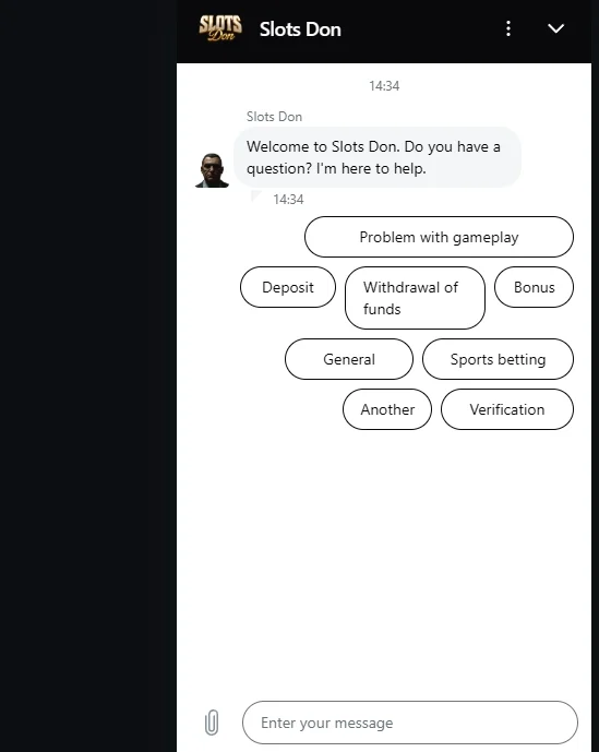 SlotsDon Casino Support