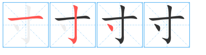 inches in Chinese character