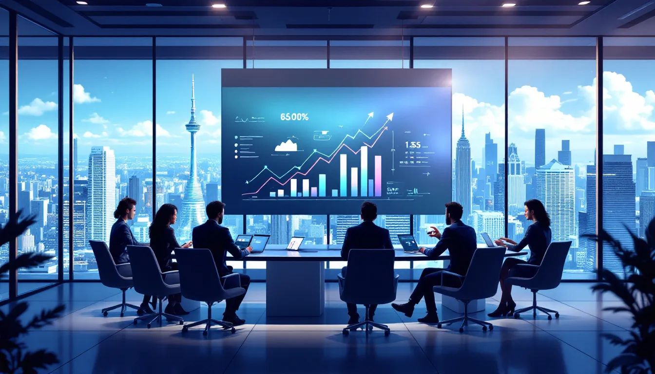 An illustration depicting the concept of change management consulting services.