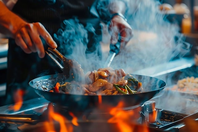 cooking, food, smoke