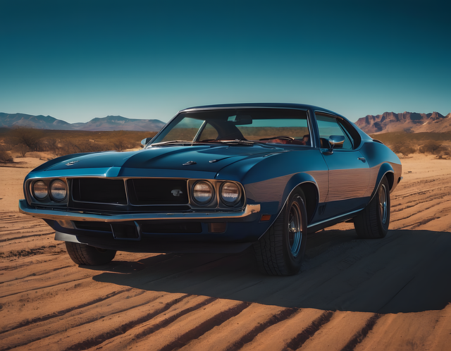 car, desert, mountains