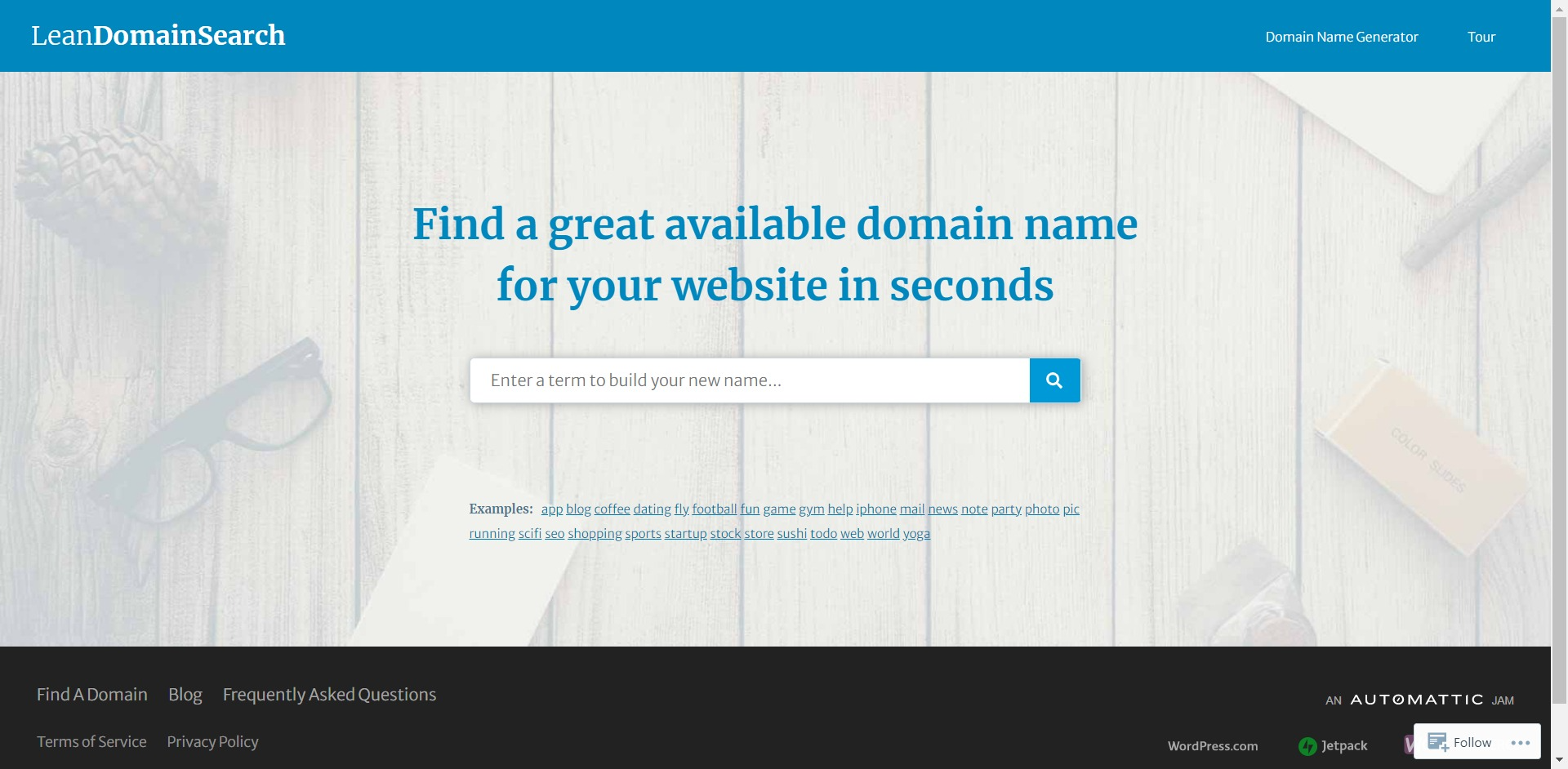 Lean Domain Search Business Name Generator - server name generator