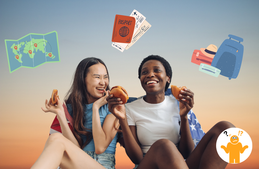 Couple taliking about traveling together in a post about How To Be A Beter Girlfriend 