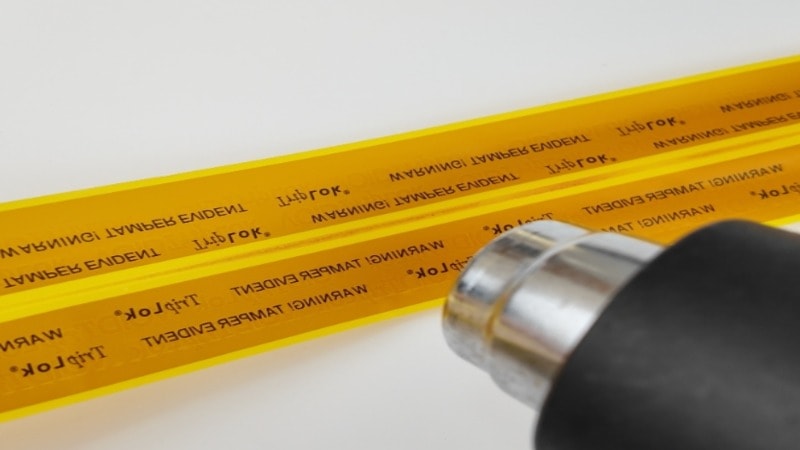 testing security bag tape