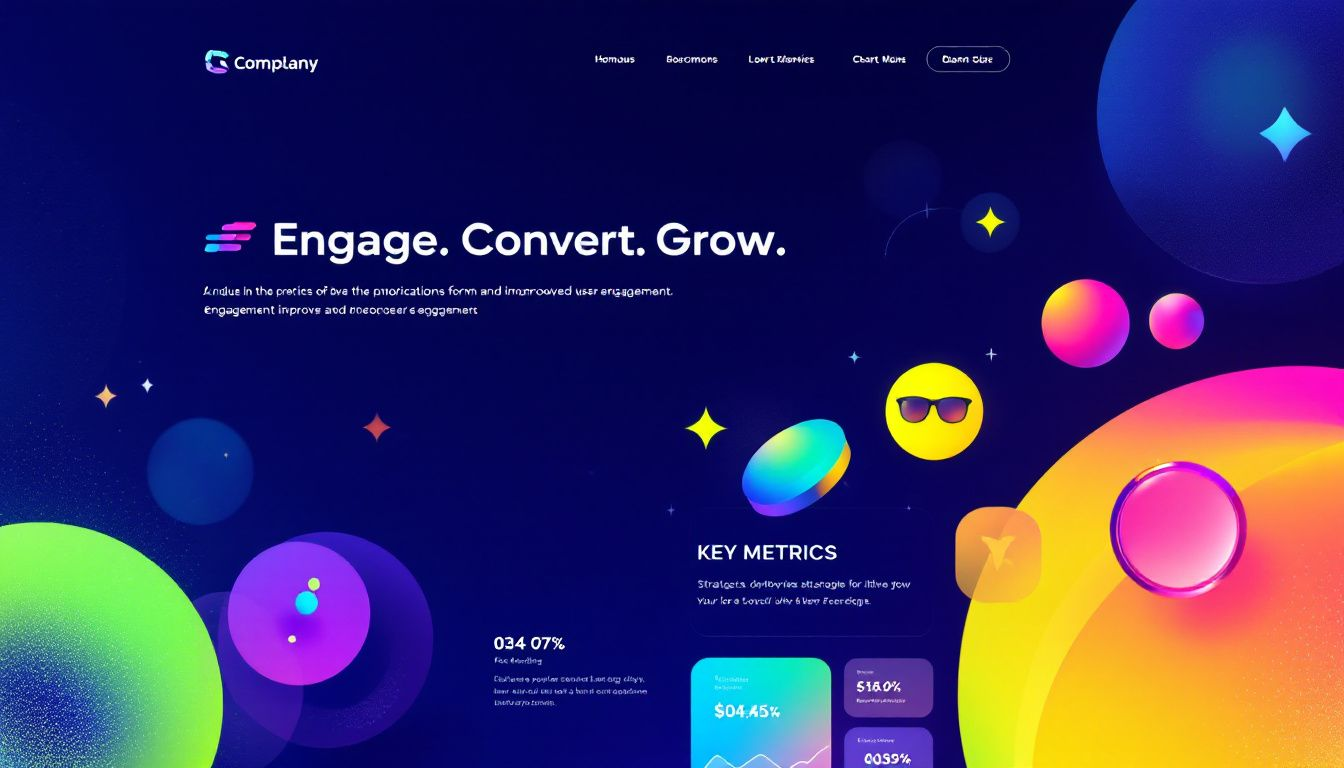 Mobile-friendly landing page design for improved user engagement.