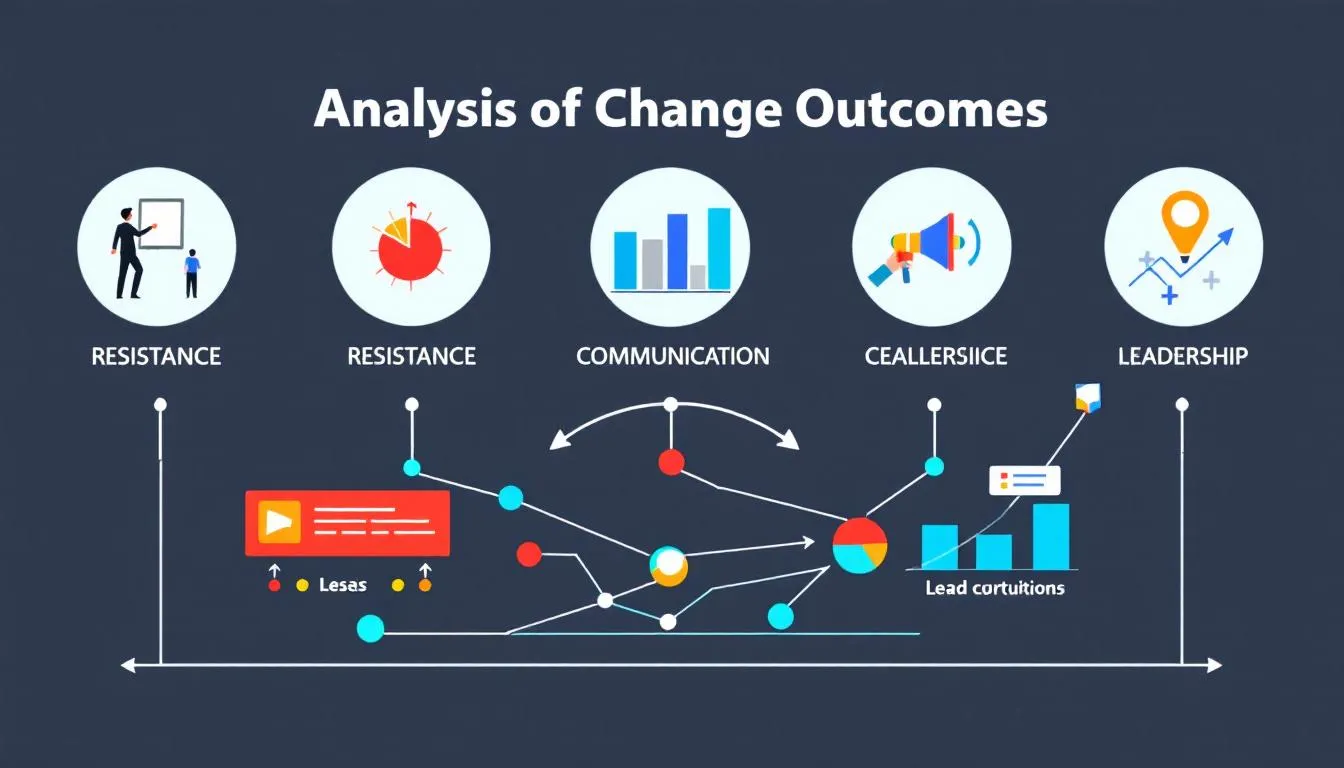 A graph illustrating the analysis of change outcomes.
