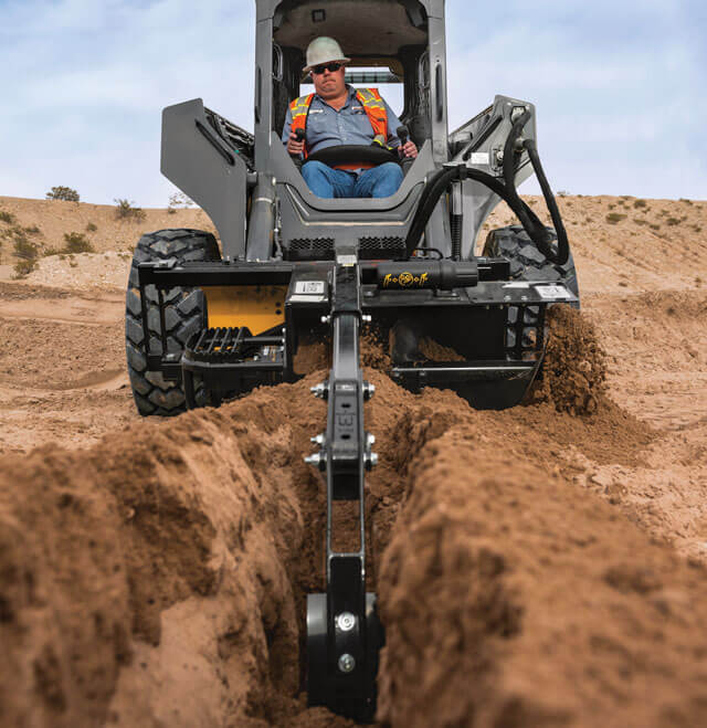 men operating in the field