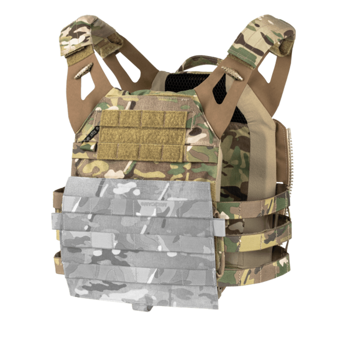 Low Vis LV-119 Slick Plate Carrier Tactical Quick Release Vest w/ Mag  Cummerbund