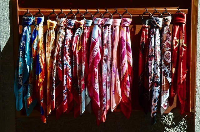 silk, scarf, colour, multicoloured, coloured, colorful, silk, 