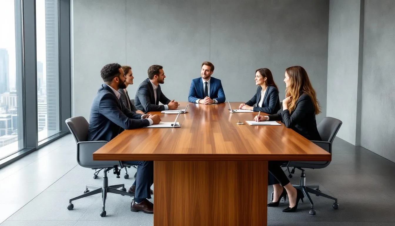 A group mediation session for estate disputes.