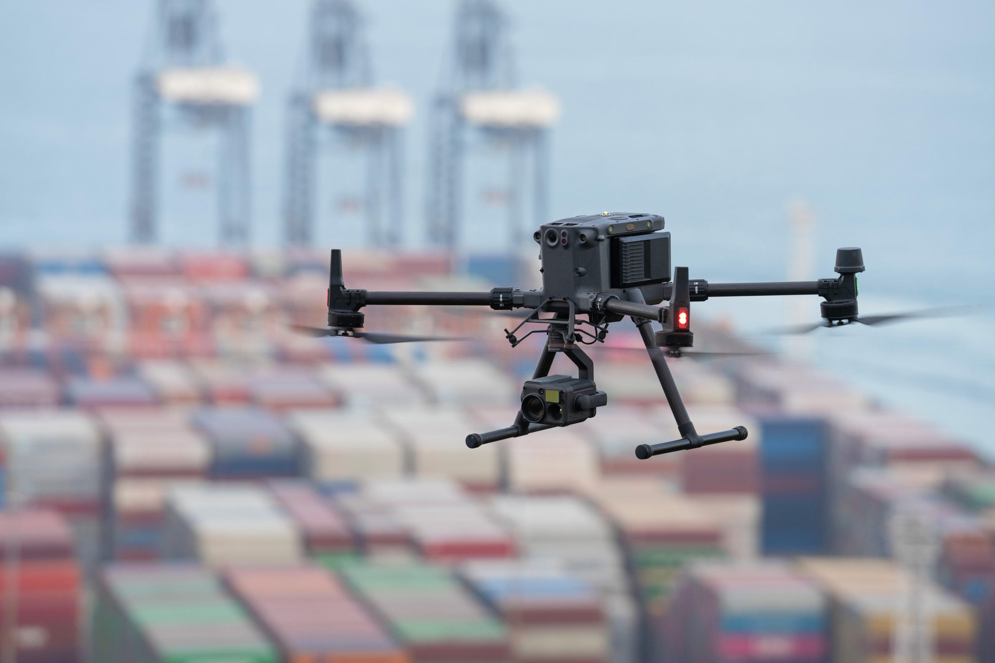 Safety precautions during energy inspection with the DJI Zenmuse H30T.
