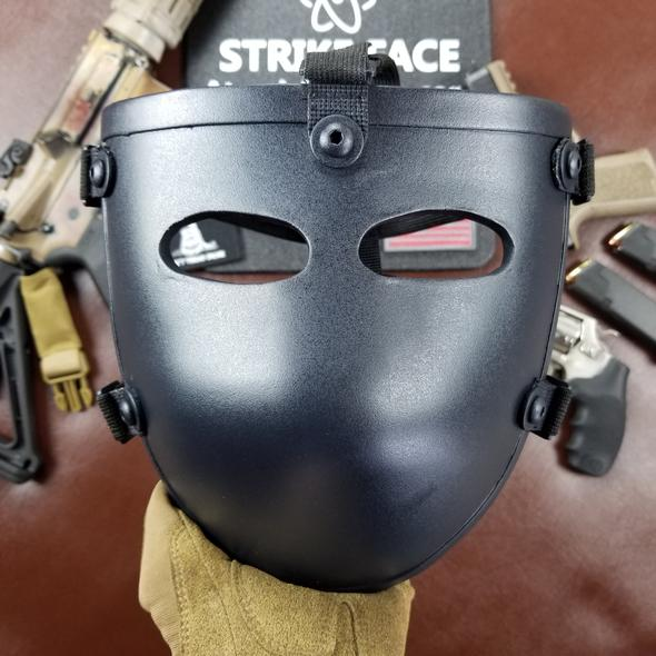 Atomic Defense NIJ Level IIIA+ Half Face Bullet Proof Mask (front)
