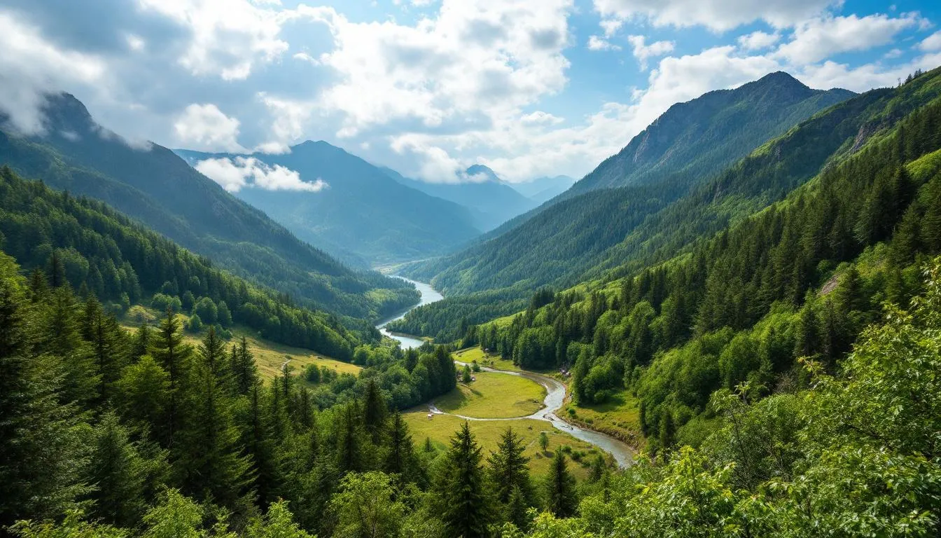 Scenic view of Tucker County mountains and forests
