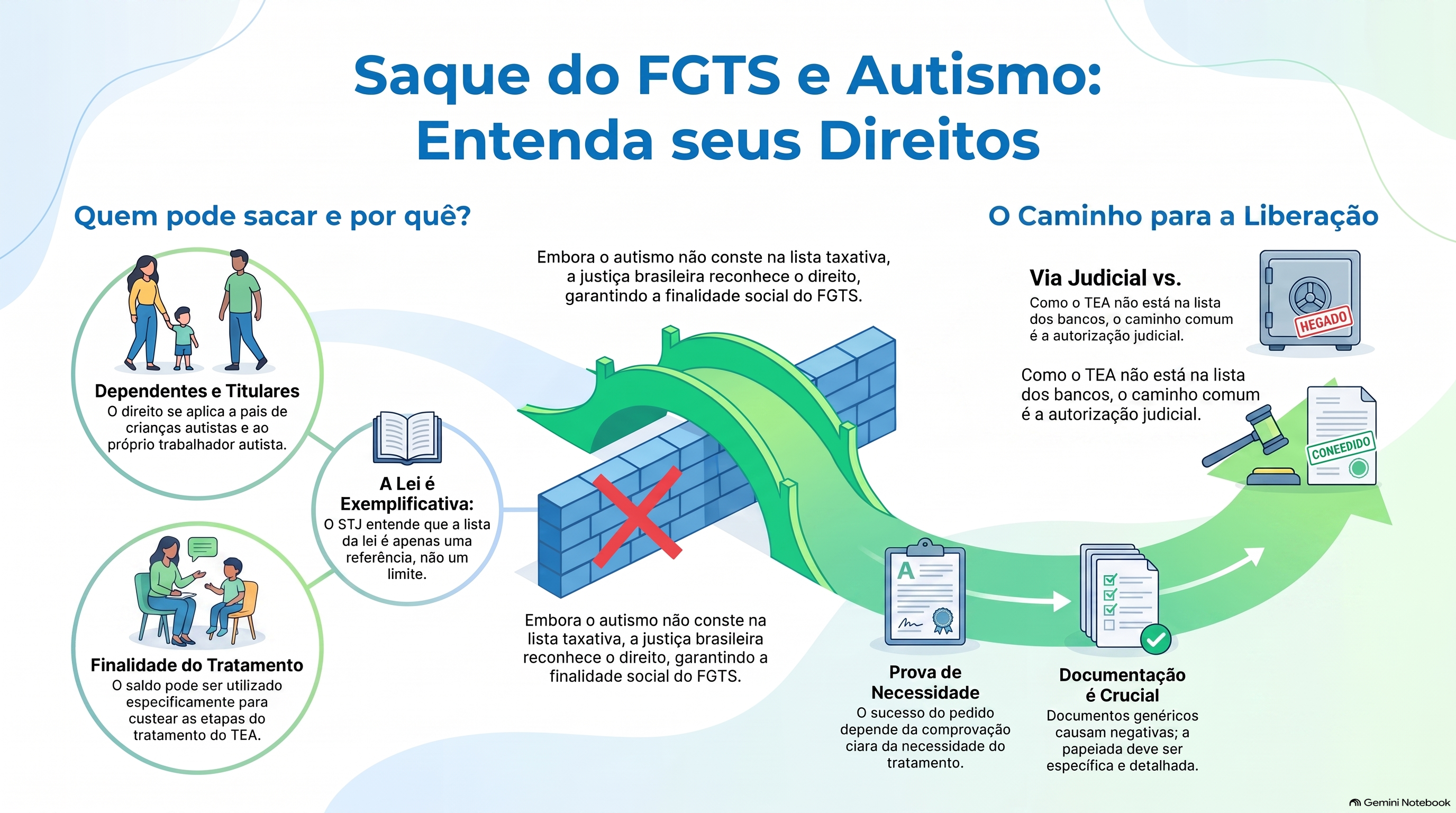 Quem tem filho autista pode sacar o FGTS?